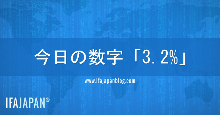 今日の数字「3.2%」-IFA-JAPAN-Blog