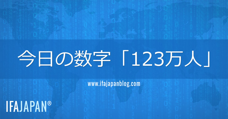 今日の数字「123万人」-IFA-JAPAN-Blog